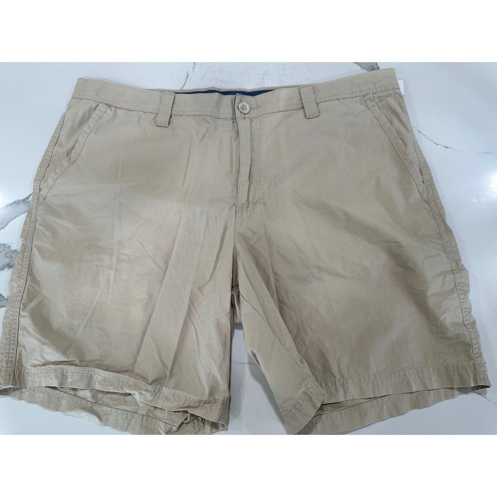 Columbia Sportswear Mens Tan Khaki Cotton Hiking Casual Shorts 38W 8L